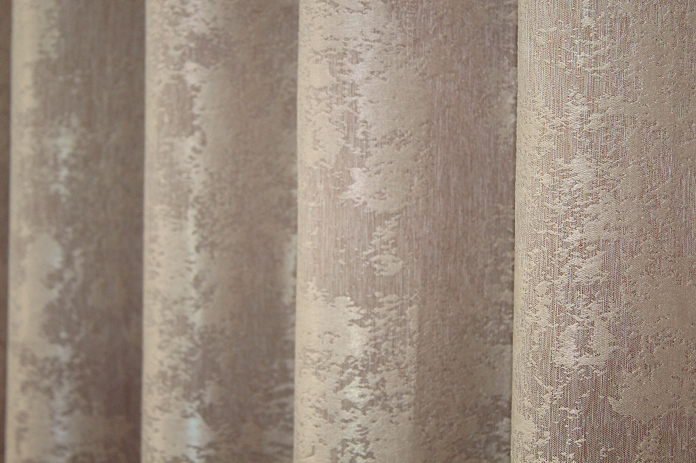 Комплект готовых штор VR-Textil Жаккард Sultan YL № 1290ш Бежево-пудровый 150х270 см 2 шт (33-0143) Киев - изображение 8