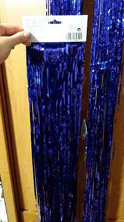 Дождик новогодний 150 см на 45 см синий Киев