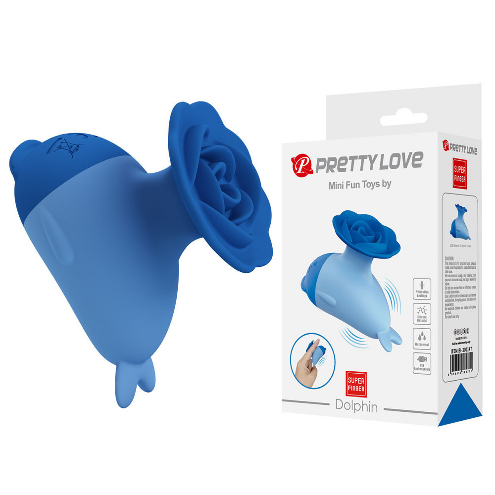 Вібростимулятор PRETTY LOVE Dolphin – Blue Sex Aura Київ - фото 1