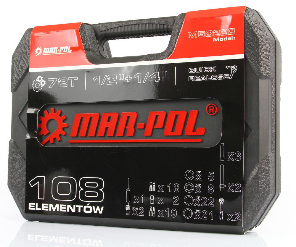 Набор инструментов торцевые головки 1/2