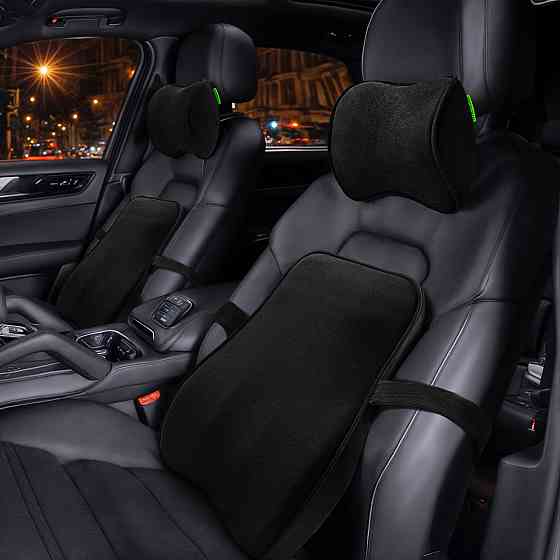 Ортопедична автомобільна подушка під спину Comfort Trip AMF 002 440x400x110 чорна Дніпро