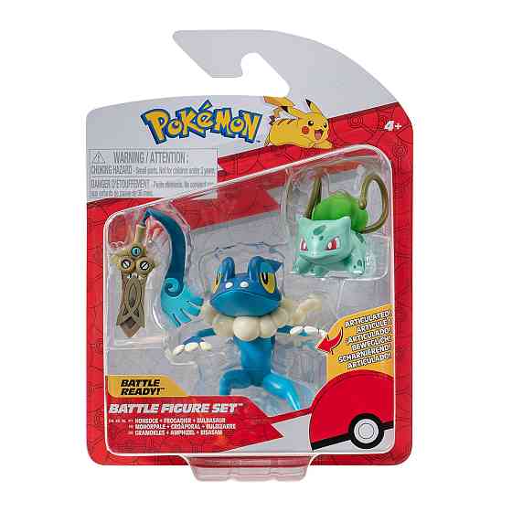 Набір ігрових фігурок Pokemon W19 - Хонедж, Бульбазавр, Фрогадир Днепр