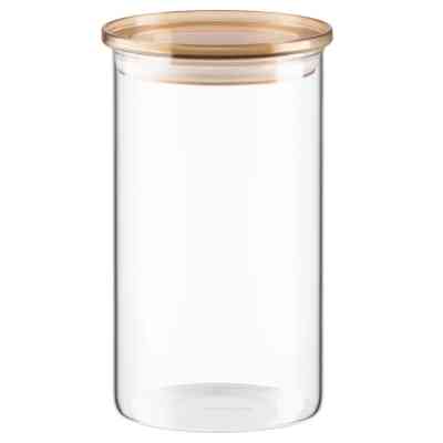 Банка Ardesto Fresh 1100 мл, скло, пластик, прозорий (AR1311SFM) Винница