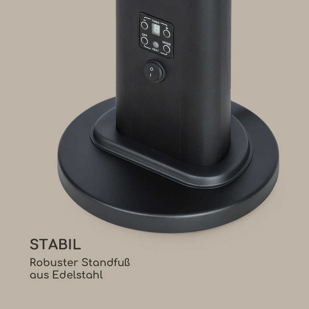 Тепловий нагрівач Heat Guru Plus In&Out 1200 Вт 3 режими нагрівання Пульт дистанційного керування Чорний Рівне - фото 9