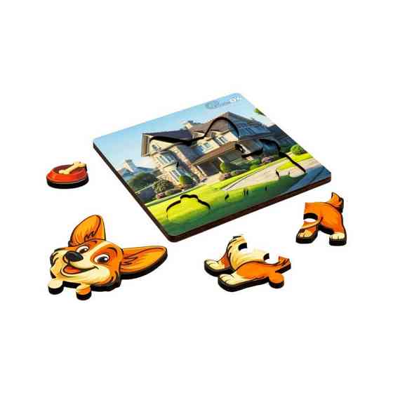 Деревянный пазл-вкладыш 