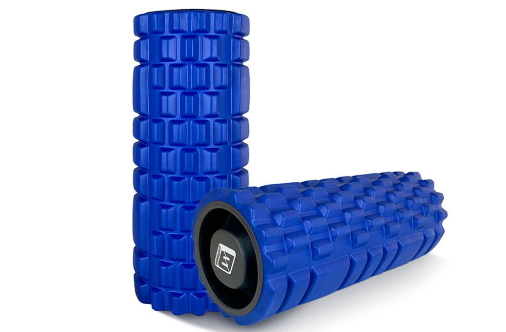 Масажний ролик EasyFit Grid Roller 33 см v.1.1 міцний масажер (синій) Коломыя - изображение 4