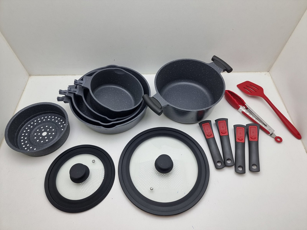 Набір з 5 каструль і сковорідок з антипригарним покриттям Луцьк - фото 9