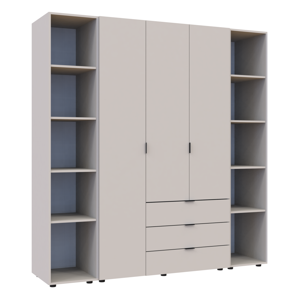 Комплект шкафов для одежды Doros Гелар (3 шт.) 192,6х49,5х203,4 см Кашемир (DRS-011246) Львов - изображение 2