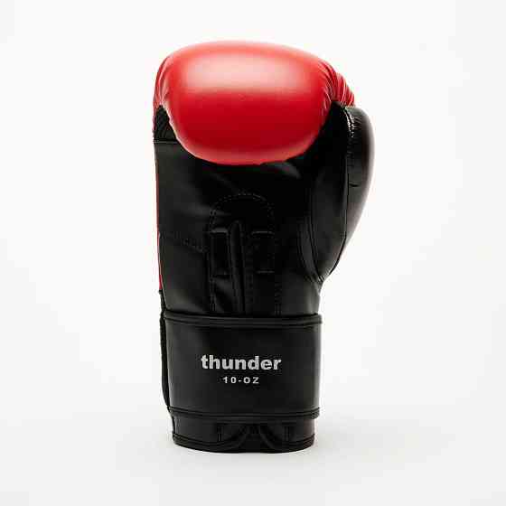 Боксерські рукавиці Leone GN383 THUNDER Red 10 унцій (капу в комплекті) Кам'янське