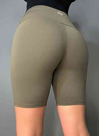 Шорти жіночі Black Cyclone 2683-2695 велосипедки дайвінг з широким поясом та написом clo бежеві, бежевий, XL Київ