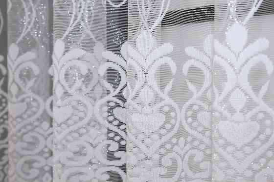 Тюль жаккард VR-Textil № 1322т Арка на кухню цвет белый 400х150 см (53-0050) Киев