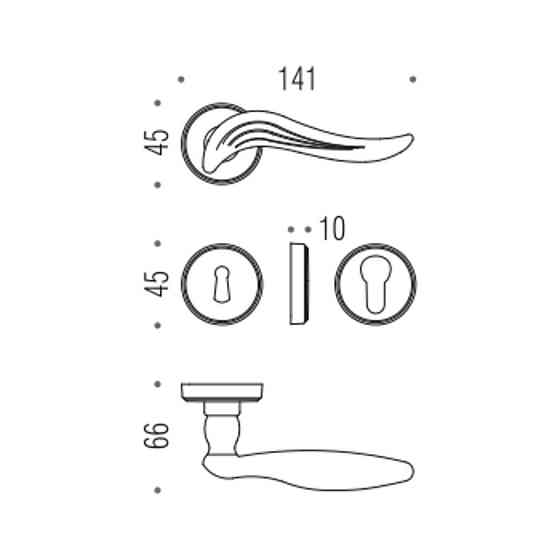 Ручка Colombo Piuma пол.лат R ф / с Киев