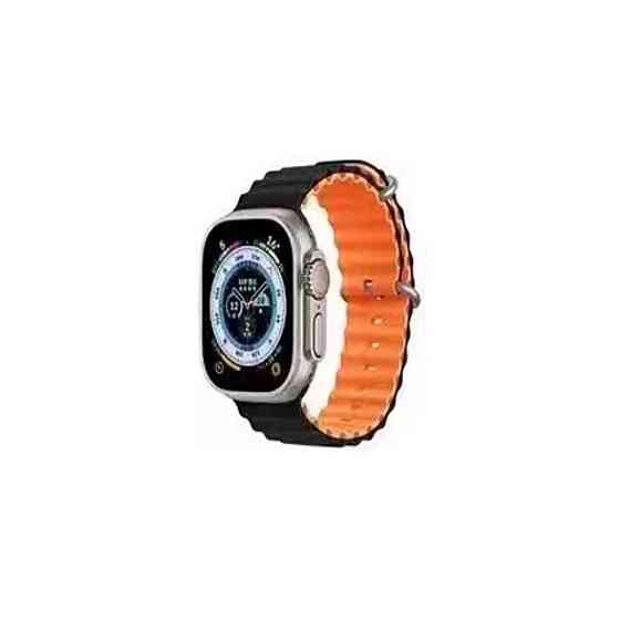 Ремінець для годинника Apple Watch Ocean two-tone 42/44/45/49mm 26.Black-Orange Киев