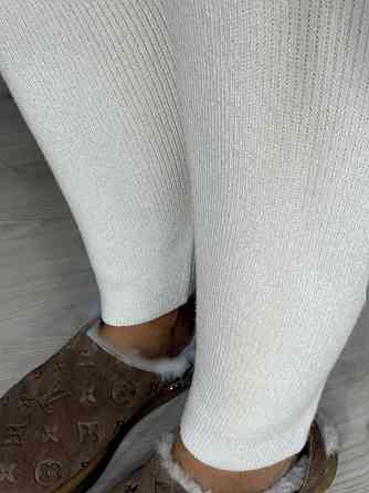 Лосини жіночі My fashion 301 в’язані трикотажні теплі з високою талією one size білі, білий, one size Київ