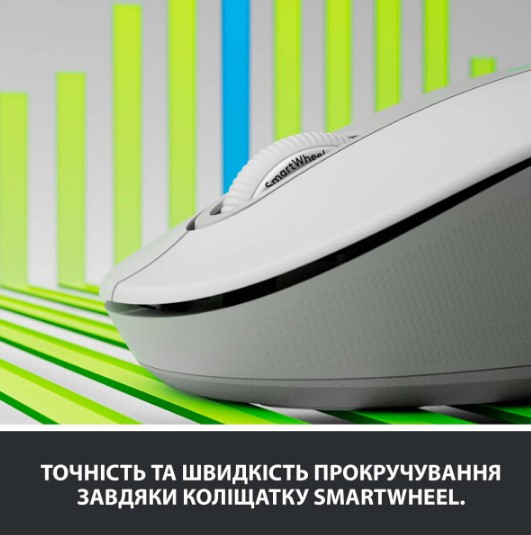 Миша Logitech Signature M650 L Wireless Off-White (910-006238) (6794327) Киев - изображение 2