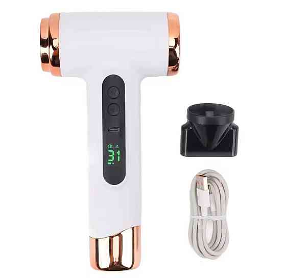 Портативний фен 200W з акумулятором 15000 mAh USB зарядка Новые Харків