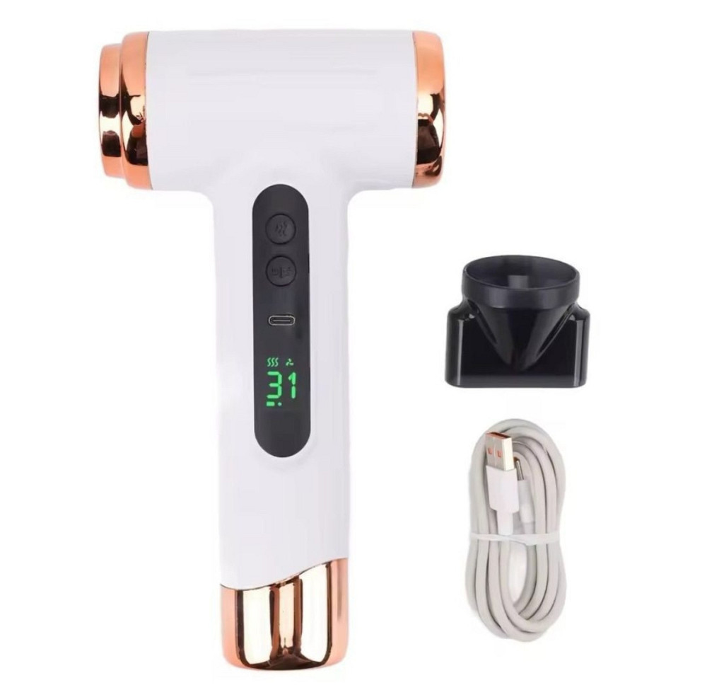 Портативний фен 200W з акумулятором 15000 mAh USB зарядка Новые Харків - фото 1