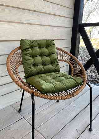 Подушка для стільців (40x40х5 см) Decorator Velour колір оливковий 84-119 Київ