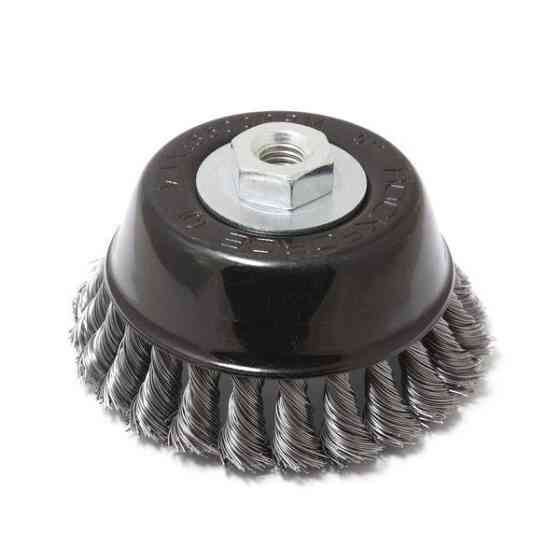 Кордщітка чашеподібна сталева кручена для КШМ 125мм ROCKFORCE RF-BWC105 Одесса