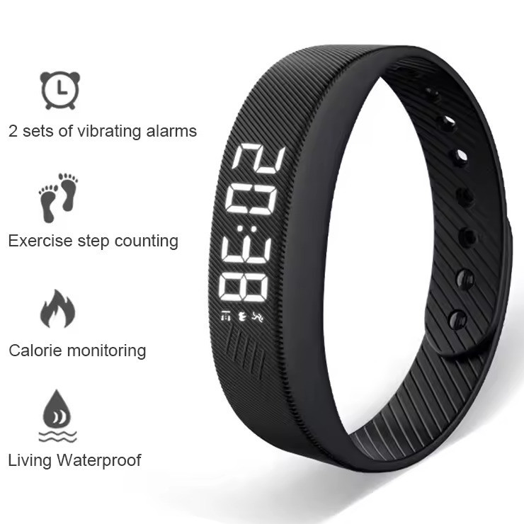 Часы наручные электронные Digital Runner Band Черный Винница - изображение 2