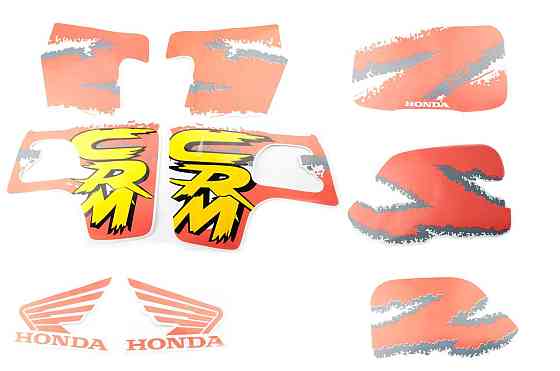 Наклейки (набор) Хонда CRM (35х23см, красные) (#2424) Мукачево