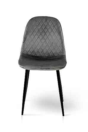 Стілець Марс чорний/велюр сірий Київ