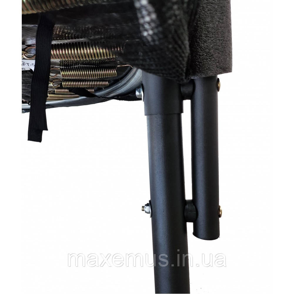 Батут с защитной сеткой и лестницей Atleto Black 252 см (до 100 кг) + Подарок Мостиська - фото 12