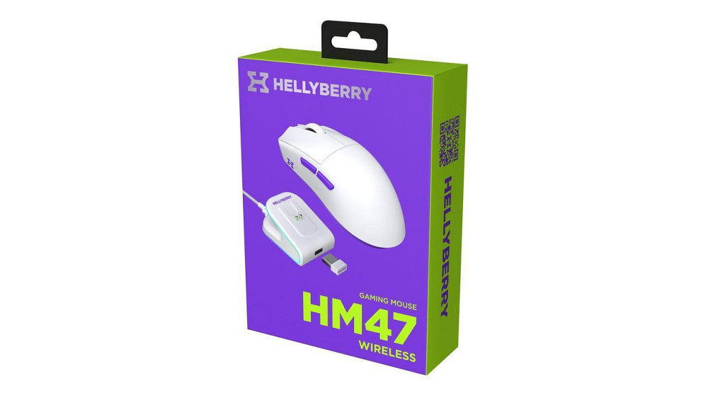 Миша бездротова Hator Hellyberry HM47 Wireless White/Violet (HM47_white_violet) ( 20044 ) Харьков - изображение 8