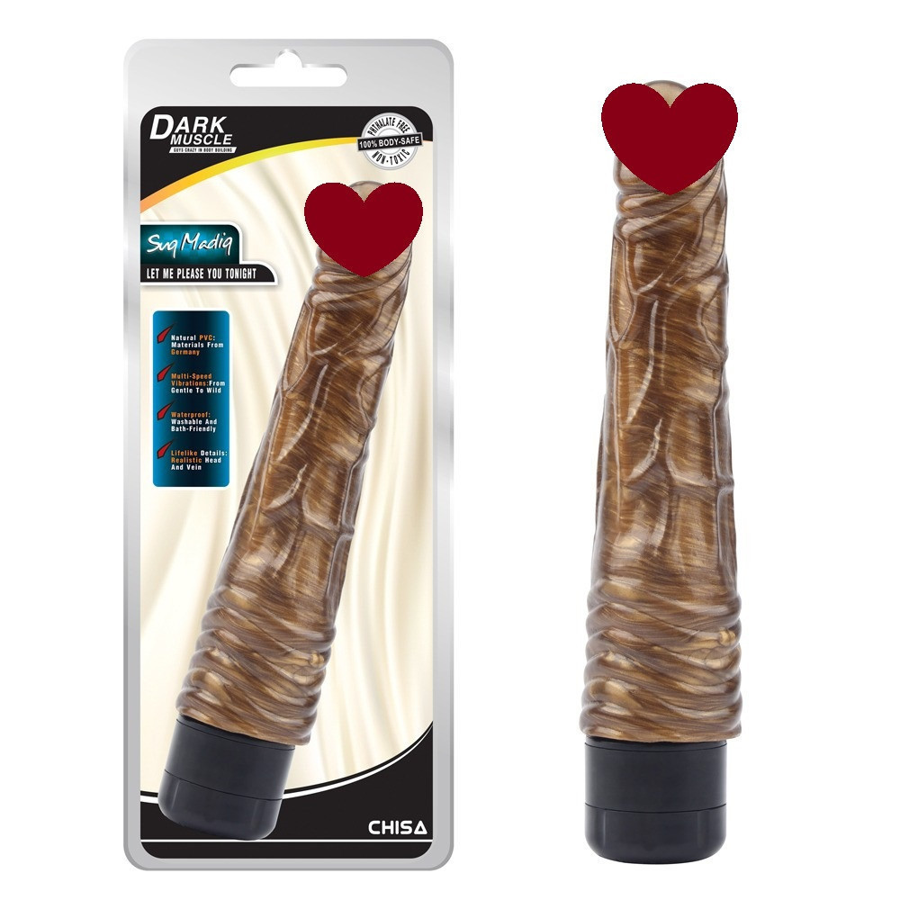 Вибратор Chisa Dark Muscle с волнистой структурой у основания для стимуляции клитора Sex Aura Киев - изображение 1