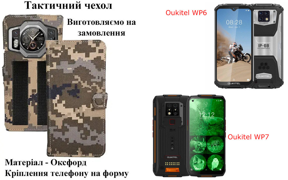 Тактический чехол для OnePlus Nord 5, Nord CE5, крепится к снаряжению на липучке Киев - изображение 1