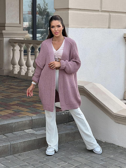 Жіночий в'язаний яскравий кардиган оверсайз. 44-56р. Київ - фото 9