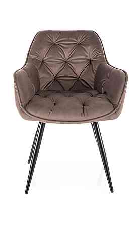 Стілець CHERRY VELVET чорний каркас/капучино BL.38 Киев