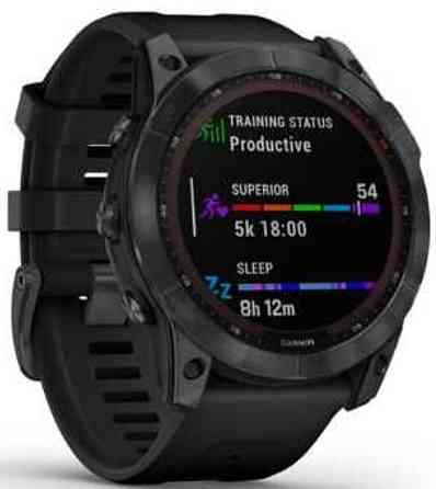 СМАРТ-годинник: Garmin Fenix 7X Solar, Slate Grey With Black Band Харків