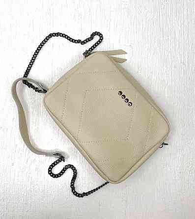 Женская кожаная сумочка Vera Pelle (6427) beige Киев