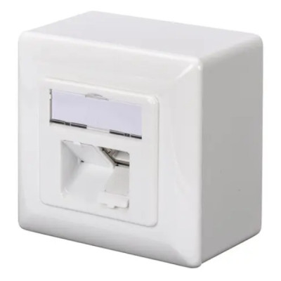 Комп&apos;ютерна розетка Digitus 2xRJ45 FTP, для відкритої проводки (DN-9002-N) Вінниця - фото 1