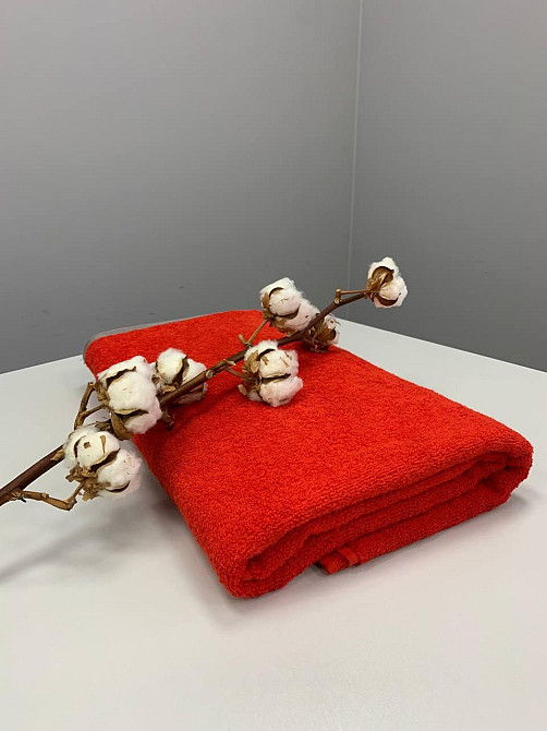 Махровое полотенце Ideal Textile 90х160 см однотонное в асорт. (56860798) Красный Черновцы - изображение 5