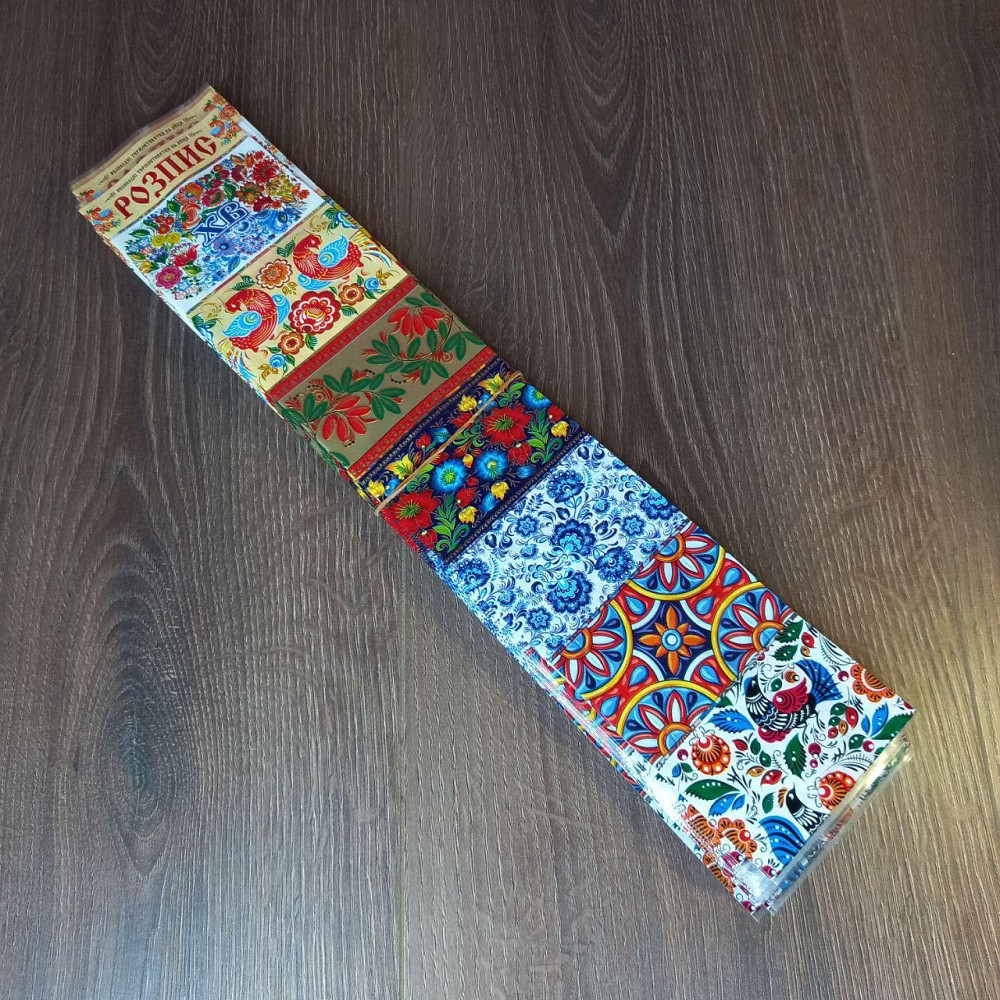 Прикраса на великодні яйця РОСПИС термоусадкова етикетка на 7 яєць, упаковка 100 шт Харків - фото 1