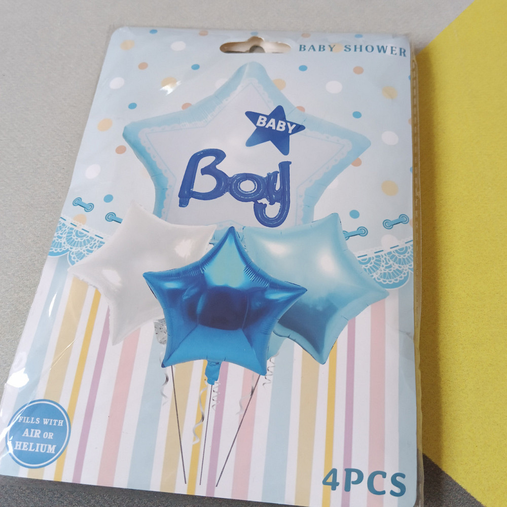 Набор шариков мальчик 4 шт 