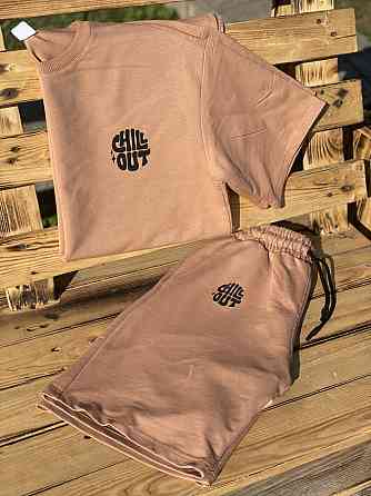 Костюм комплект Oversize літній Unisex  - CHIL OUT (шорти + футболка) Чернівці