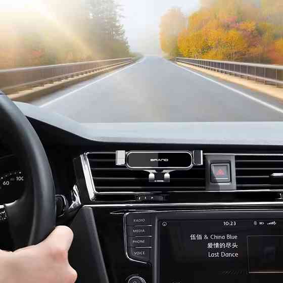 Автомобильный держатель,на решетку воздуховода под телефон JTC02, серый Каменец-Подольский