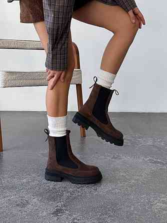 Без бренда Черевики жіночі NikArt 977 коричневі (зима, замша натуральна) (5751) 37 Коломыя