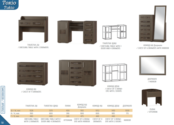 Шафа 2Д Токіо венге Львів