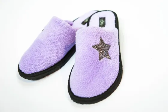 Хатні капці жіночі паркетні PaGo "Star" Фіолетові Одеса