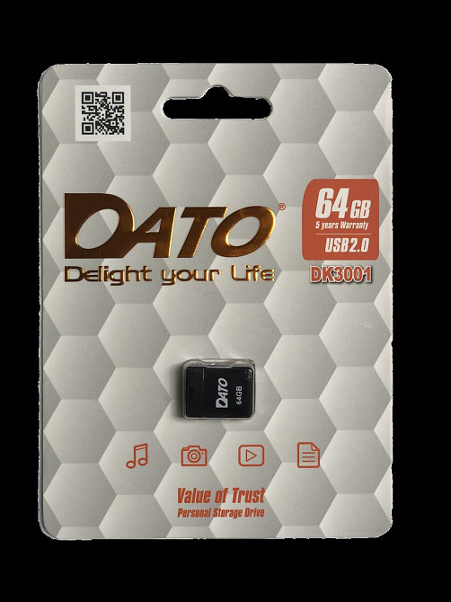 Flash DATO USB 2.0 DK3001 64Gb black Киев - изображение 1
