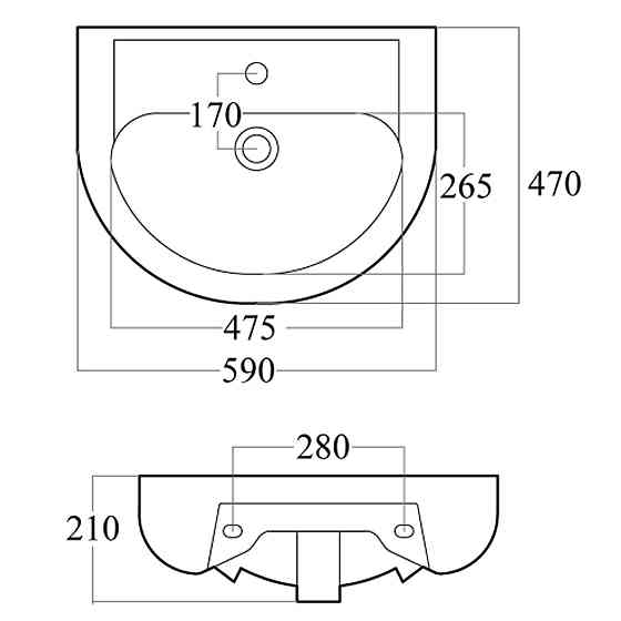 УМІВАЛЬНИК EURO 60 WB-EU-60 Київ