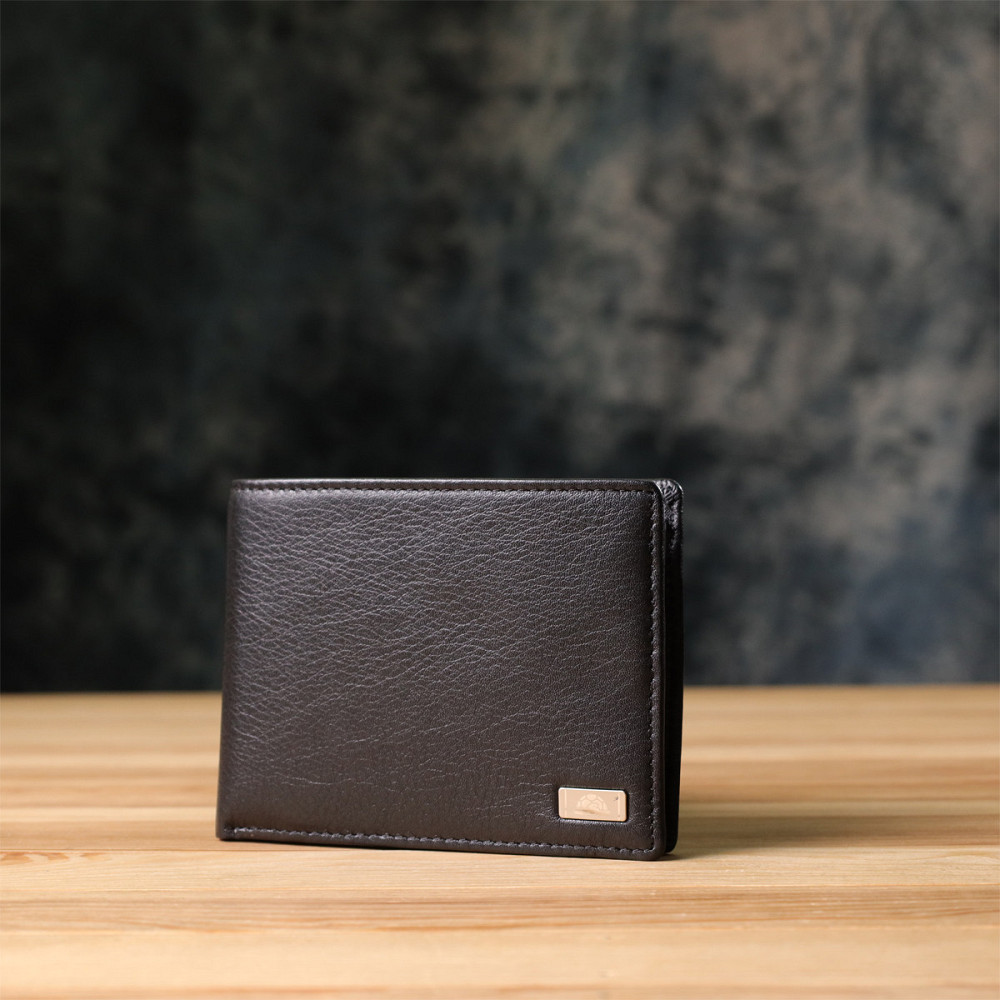 Чоловічий гаманець без застібки з натуральної шкіри Tony Perotti 20843_1 (534+rfid nero) Чорний Київ - фото 9