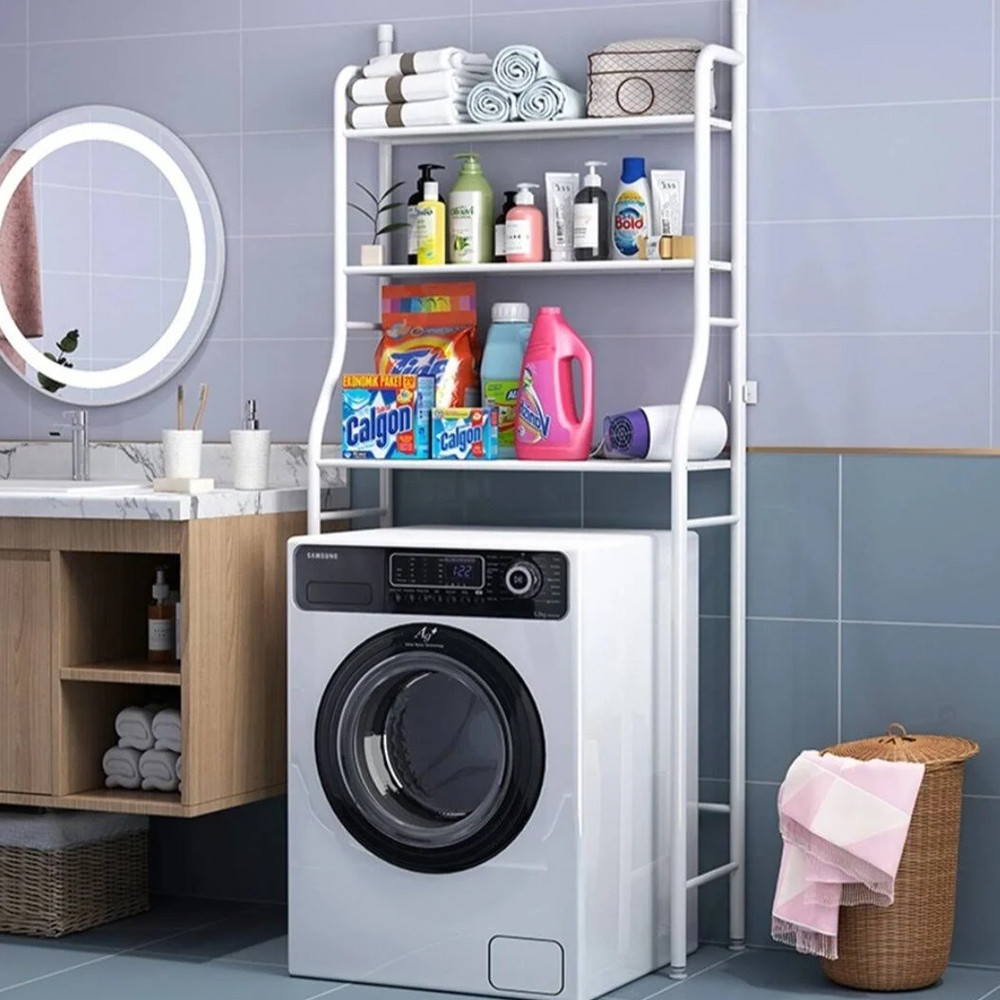 Полиця стелаж над пральною машинкою LAUNDRY RACK TW-106 SBR Київ - фото 2