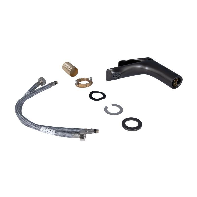 Змішувач для раковини Qtap Vlasta New QTVLA270GMB45641 Gunmetal Black PVD графіт Київ - фото 4