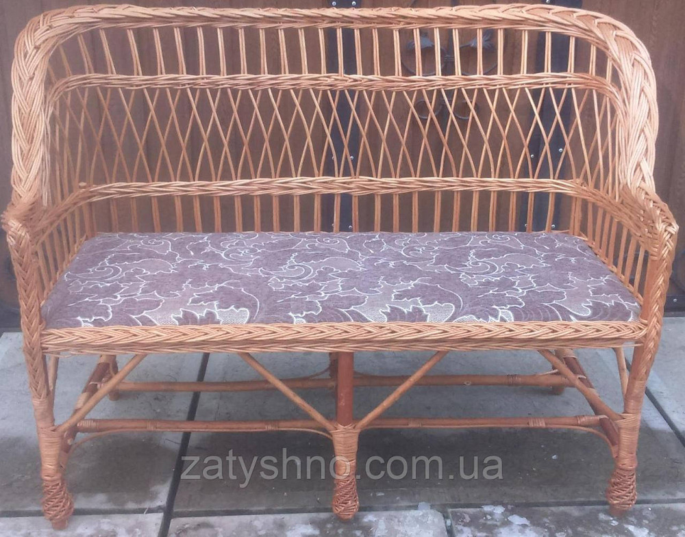 Зручний плетений диван для дачі Київ - фото 7