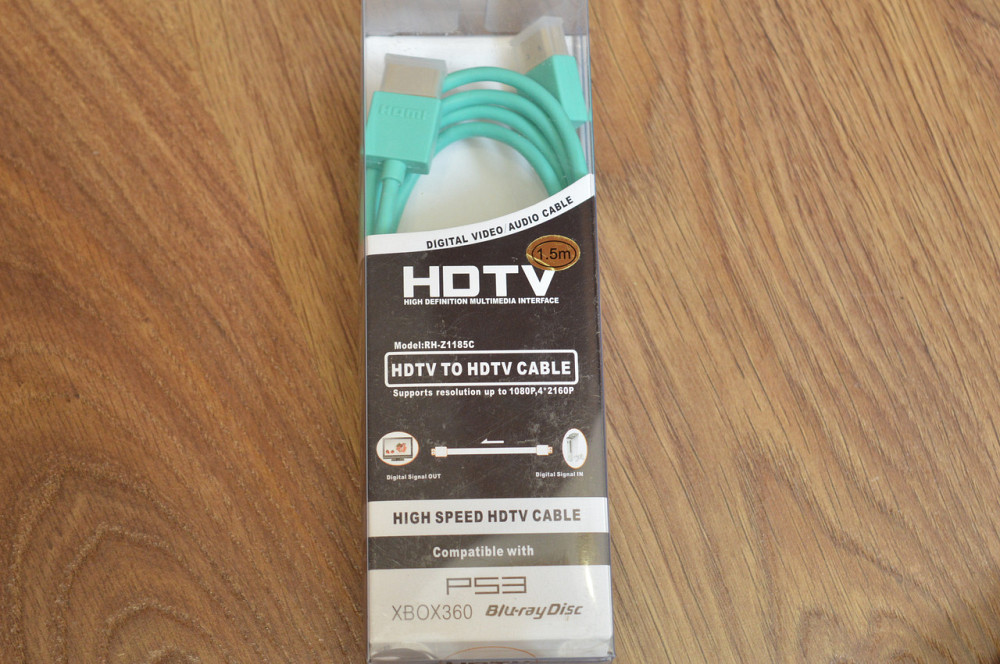 Кабель E-Cable HDMI - HDMI 1,5м Slim круглый лазурный Полтава - изображение 1